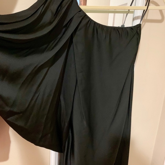 Zara black, silk cocktail dress - Picture 4 of 4